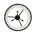 Varaluz 381P03MBAR Matte Black,Artifact Scribble 3-lt Convertible Pendant/semi-flush - Matte Black/artifact Image 5