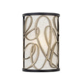 Varaluz 381W01MBAR Matte Black,Artifact Scribble 1-lt Sconce - Matte Black/artifact Image 1