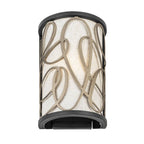 Varaluz 381W01MBAR Matte Black,Artifact Scribble 1-lt Sconce - Matte Black/artifact Image 3