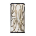 Varaluz 381W02MBAR Matte Black,Artifact Scribble 2-lt Sconce - Matte Black/artifact Image 1