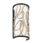 Varaluz 381W02MBAR Matte Black,Artifact Scribble 2-lt Sconce - Matte Black/artifact Image 5