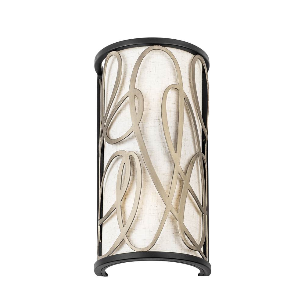 Varaluz 381W02MBAR Matte Black,Artifact Scribble 2-lt Sconce - Matte Black/artifact Image 4