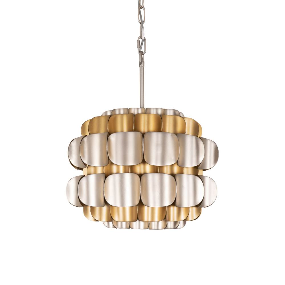 Varaluz 382P01AGGD Antique Gold,Gold Dust Swoon 1-lt Pendant - Antique Gold/gold Dust Image 1