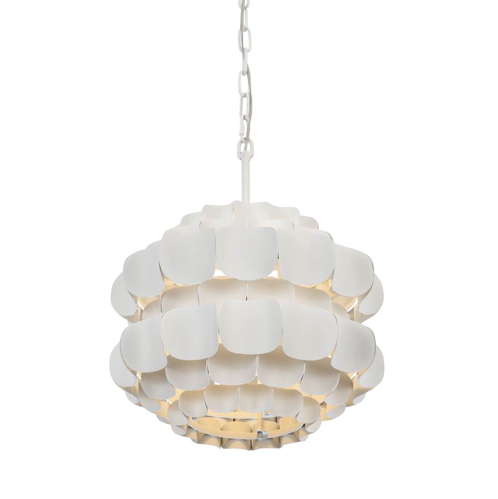Varaluz 382P01MW Matte White Swoon 1-lt Pendant - Matte White Image 1