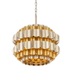 Varaluz 382P03AGGD Antique Gold,Gold Dust Swoon 3-lt Pendant - Antique Gold/gold Dust Image 1