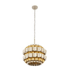 Varaluz 382P03AGGD Antique Gold,Gold Dust Swoon 3-lt Pendant - Antique Gold/gold Dust Image 4
