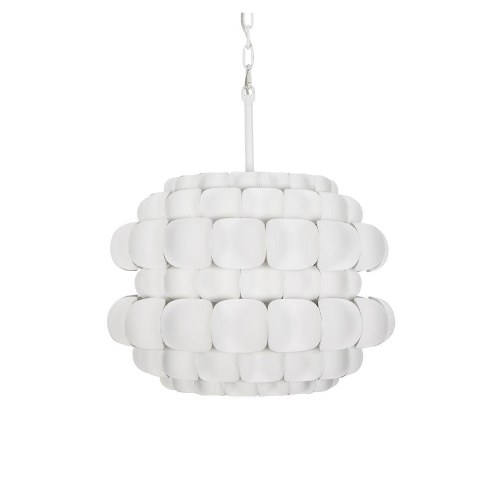 Varaluz 382P03MW Matte White Swoon 3-lt Pendant - Matte White Image 1