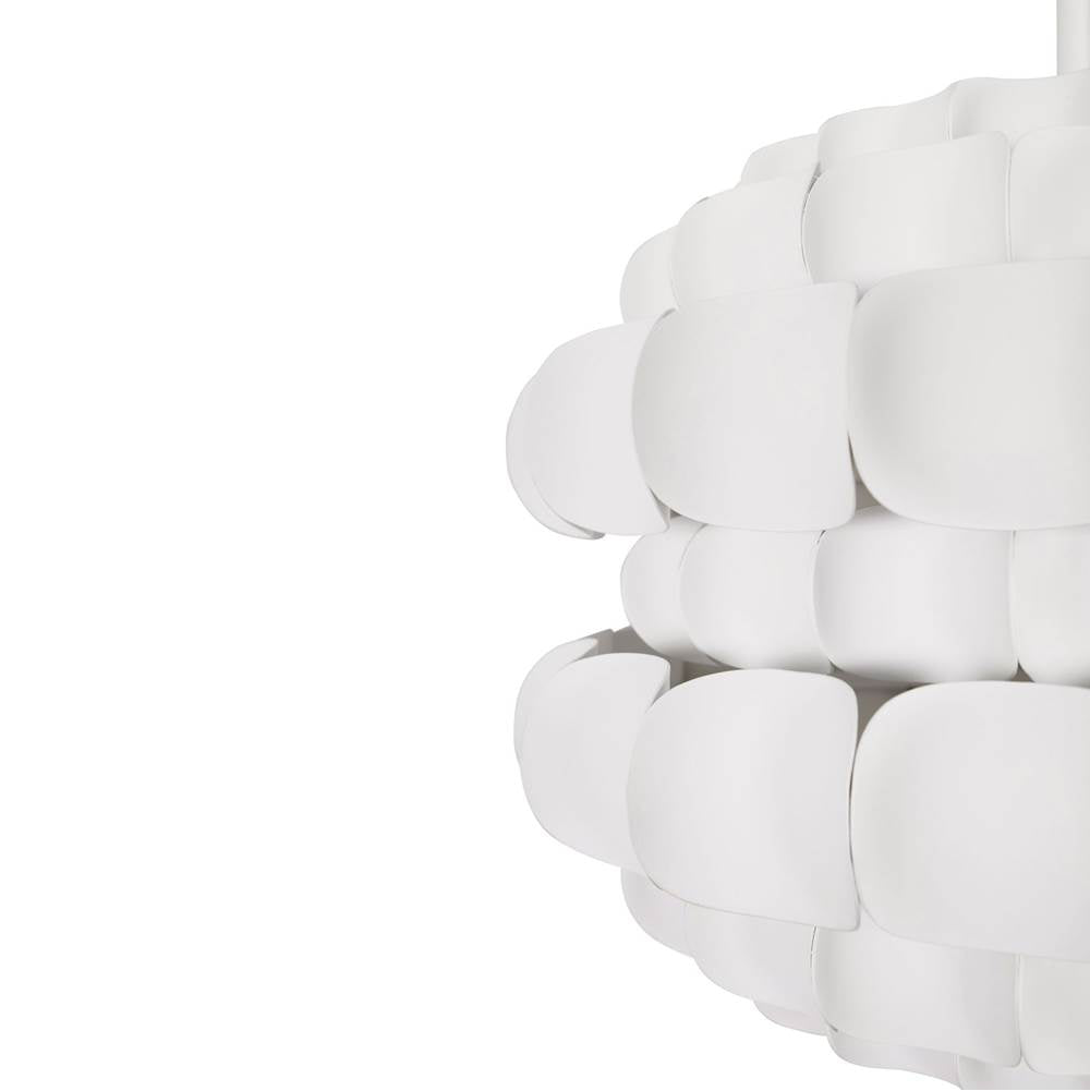 Varaluz 382P03MW Matte White Swoon 3-lt Pendant - Matte White Image 2