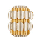 Varaluz 382W01AGGD Antique Gold,Gold Dust Swoon 1-lt Sconce - Antique Gold/gold Dust Image 1