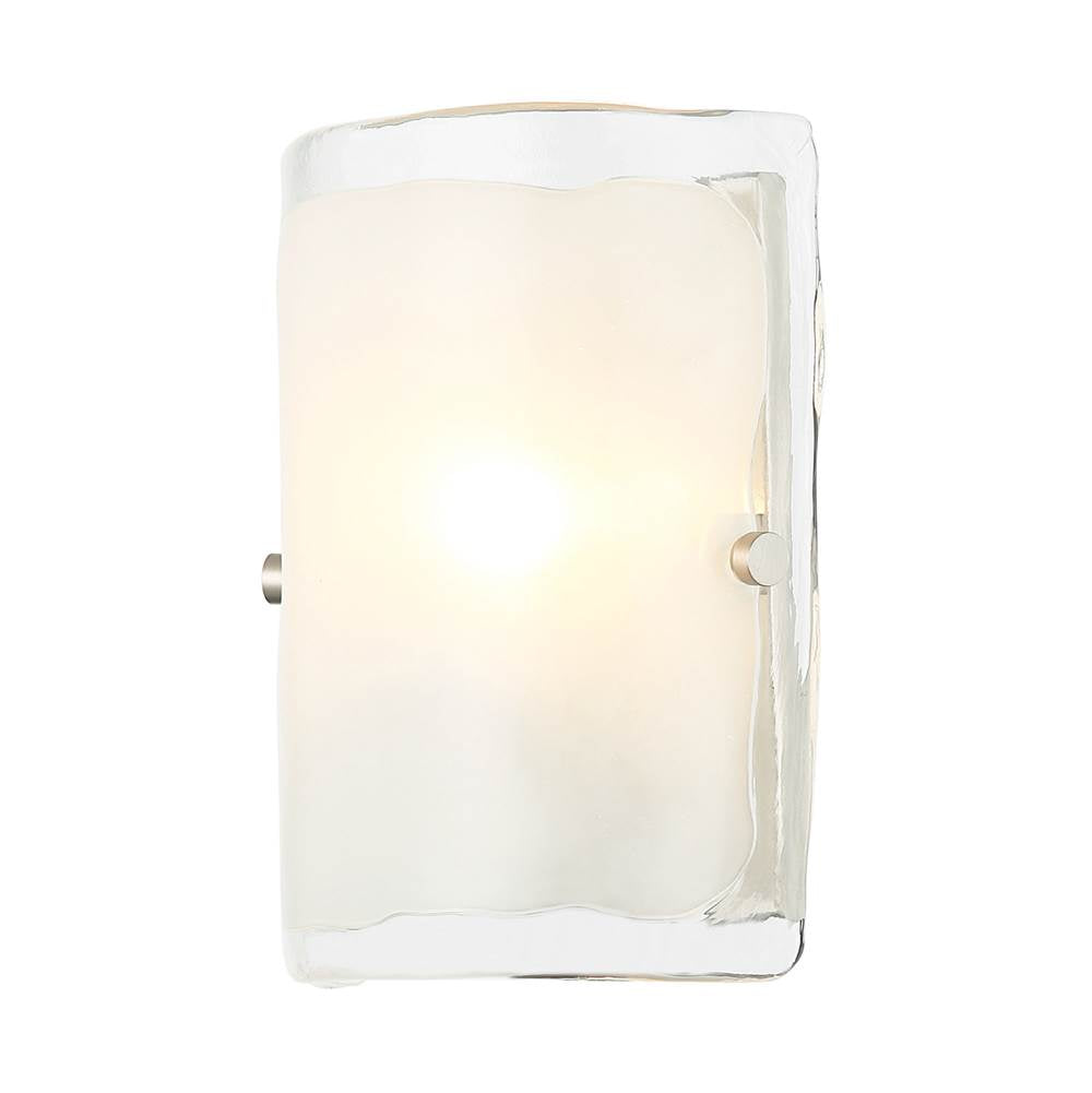 Varaluz 385W01BNS Black,Polished Nickel,Satin Brass Fairchild 1-lt Sconce - Black/polished Nickel/satin Brass Image 1