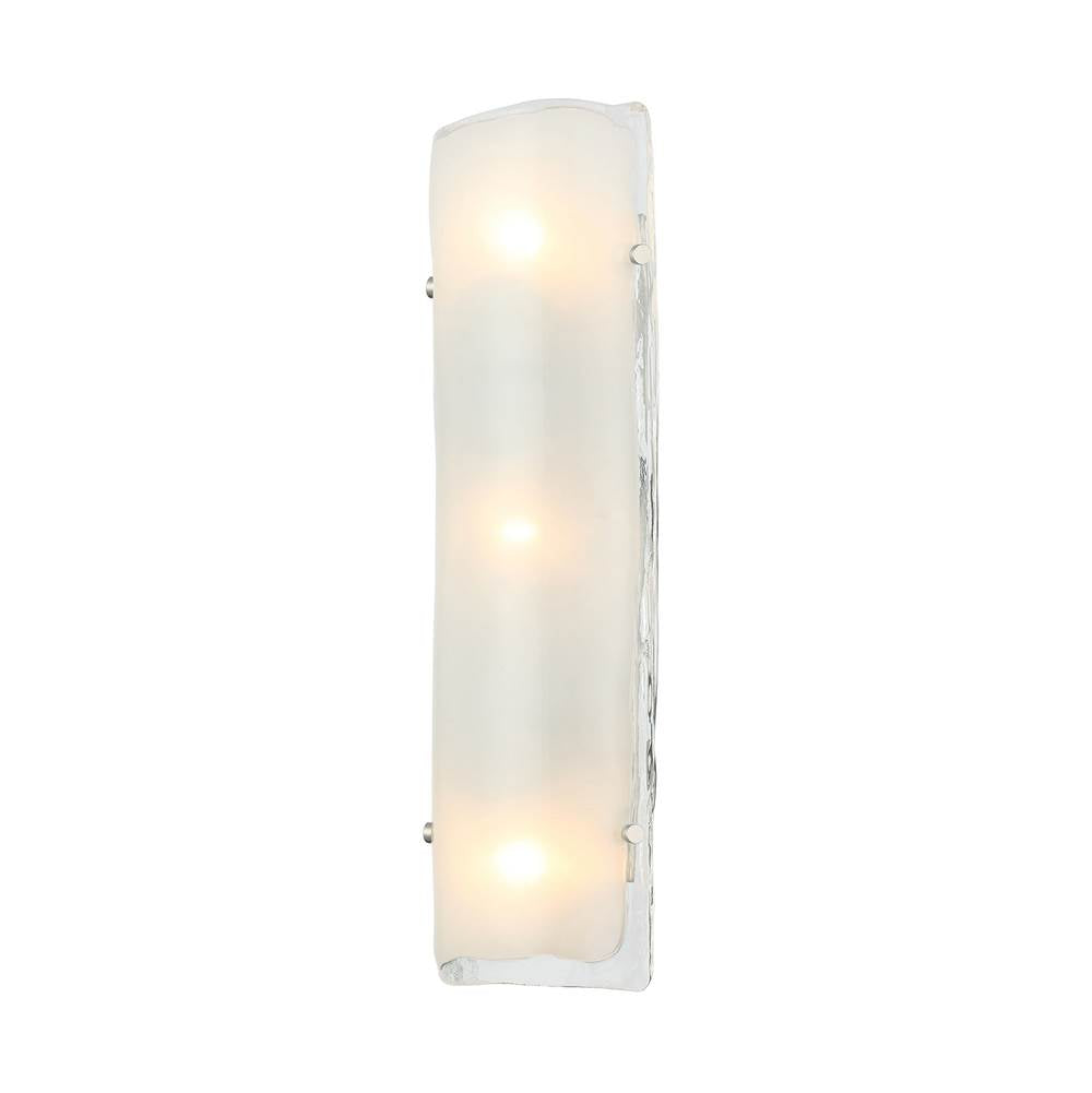 Varaluz 385W03BNS Black,Polished Nickel,Satin Brass Fairchild 3-lt Sconce - Black/polished Nickel/satin Brass Image 1