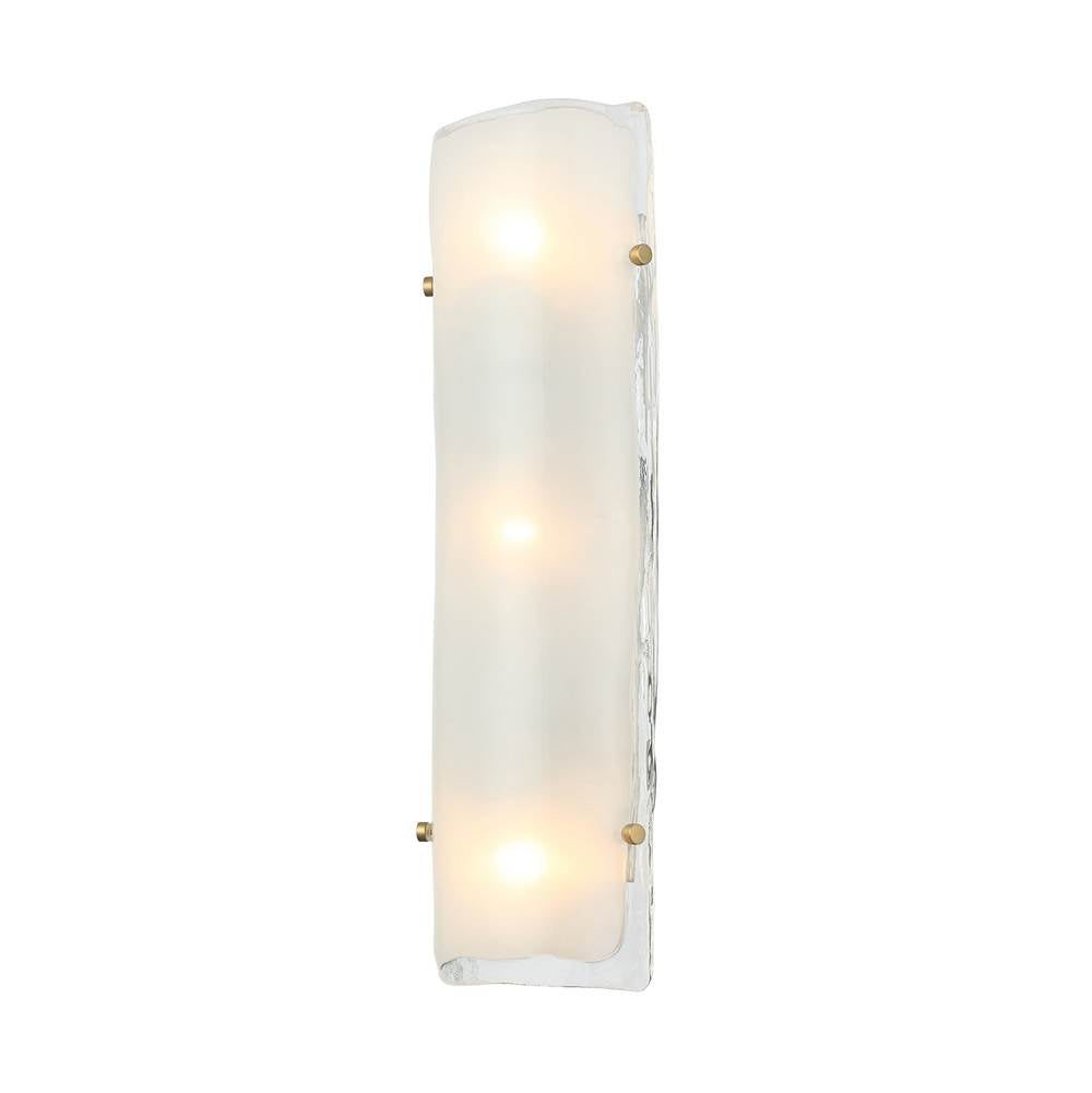 Varaluz Fairchild 3-lt Sconce - Black/polished Nickel/satin Brass
