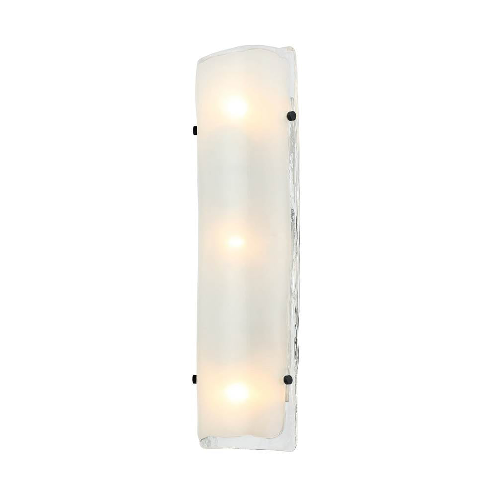 Varaluz 385W03BNS Black,Polished Nickel,Satin Brass Fairchild 3-lt Sconce - Black/polished Nickel/satin Brass Image 8