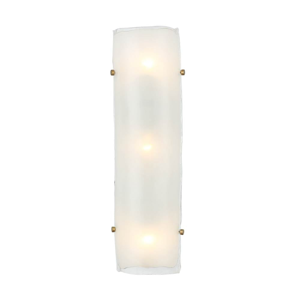 Varaluz 385W03BNS Black,Polished Nickel,Satin Brass Fairchild 3-lt Sconce - Black/polished Nickel/satin Brass Image 6