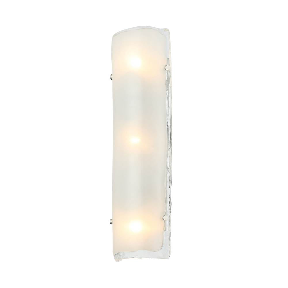 Varaluz 385W03BNS Black,Polished Nickel,Satin Brass Fairchild 3-lt Sconce - Black/polished Nickel/satin Brass Image 4