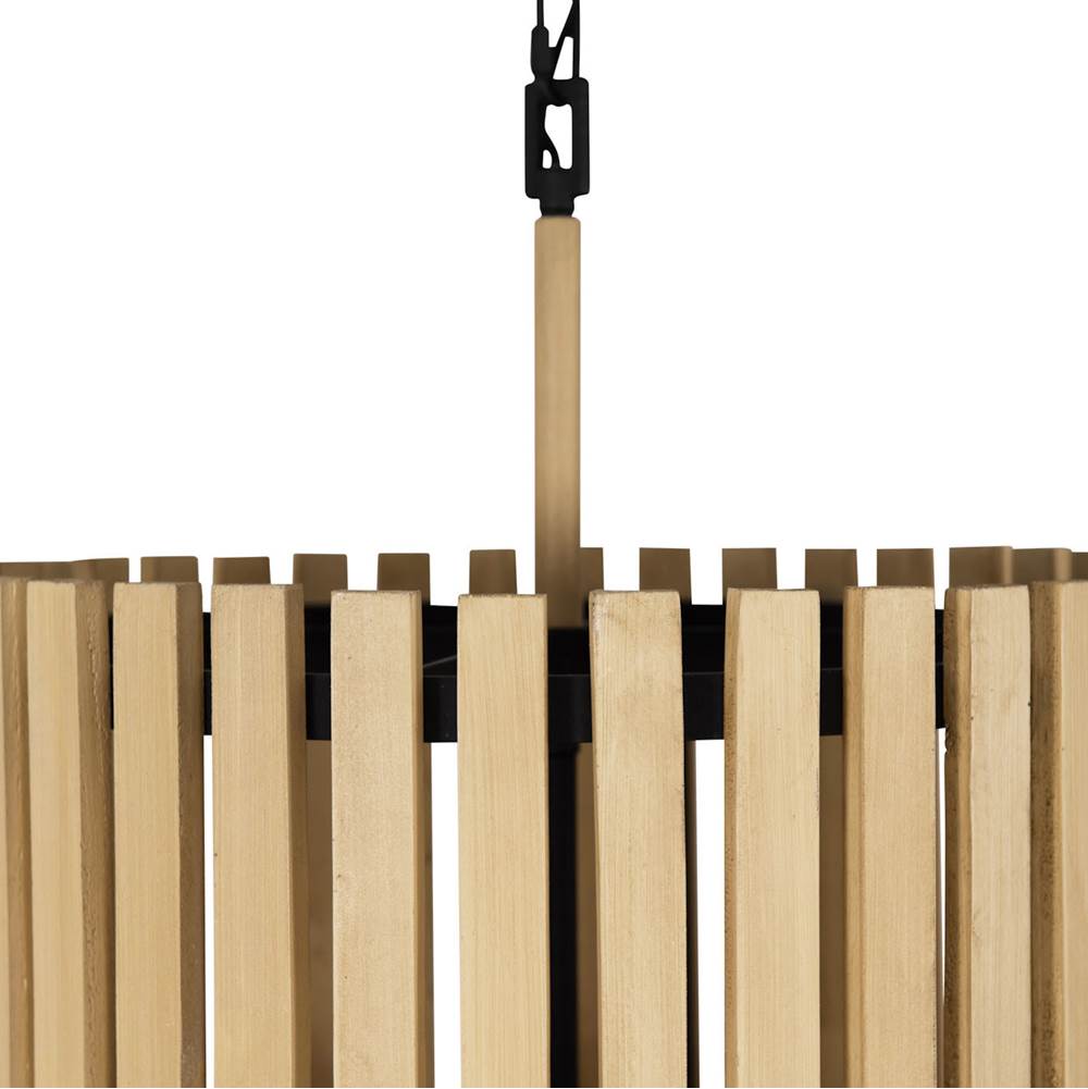 Varaluz 387F06MBH Matte Black,Honey Blonde Suratto 6-lt   Foyer - Matte Black/honey Blonde Image 2