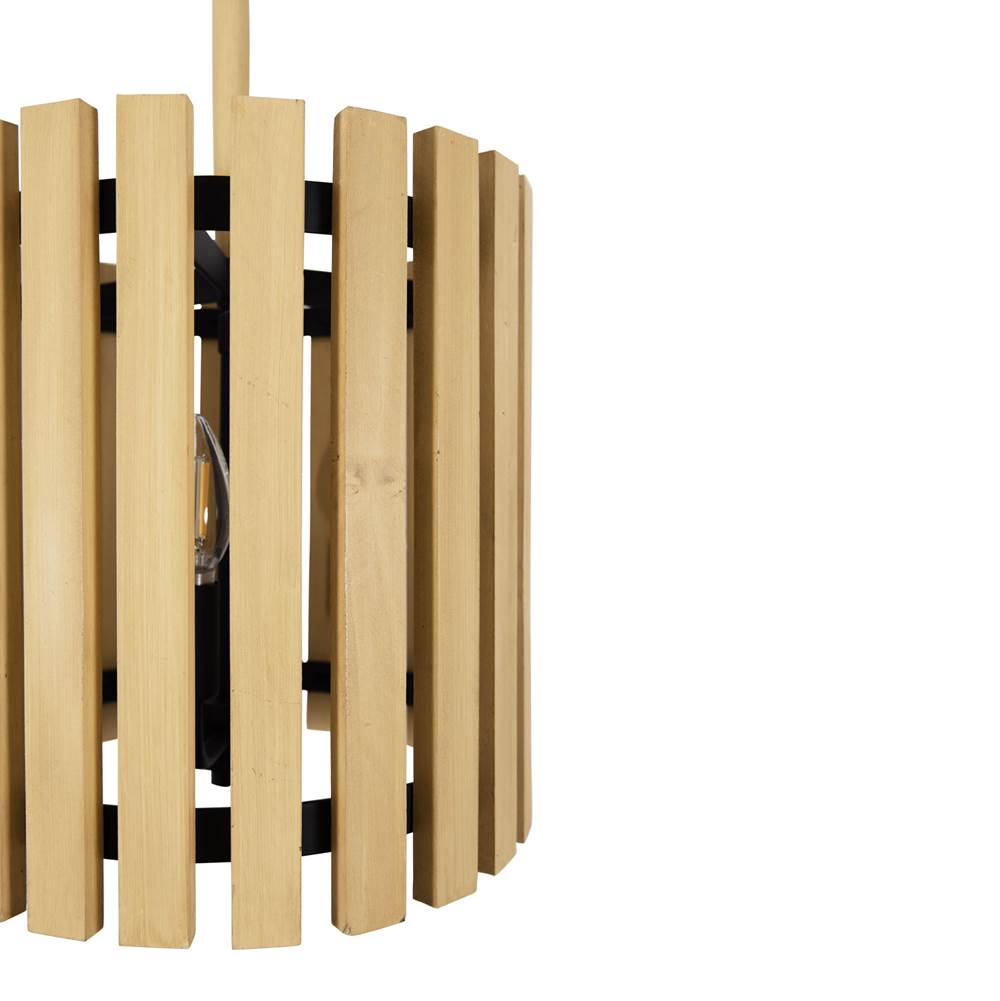 Varaluz 387P02MBH Matte Black,Honey Blonde Suratto 2-lt   Pendant - Matte Black/honey Blonde Image 2