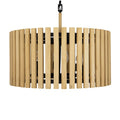 Varaluz 387P06MBH Matte Black,Honey Blonde Suratto 6-lt   Pendant - Matte Black/honey Blonde Image 1