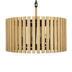 Varaluz 387P06MBH Matte Black,Honey Blonde Suratto 6-lt   Pendant - Matte Black/honey Blonde Image 1