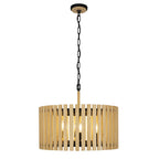 Varaluz Suratto 6-lt   Pendant - Matte Black/honey Blonde