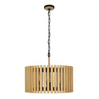 Varaluz 387P06MBH Matte Black,Honey Blonde Suratto 6-lt   Pendant - Matte Black/honey Blonde Image 4
