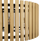 Varaluz 387P06MBH Matte Black,Honey Blonde Suratto 6-lt   Pendant - Matte Black/honey Blonde Image 3