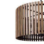 Varaluz 387P08MBW Matte Black,Medium Walnut Suratto 8-lt   Pendant - Matte Black/medium Walnut Image 4