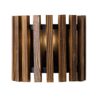 Varaluz 387W01MBW Matte Black,Medium Walnut Suratto 1-lt   Sconce - Matte Black/medium Walnut Image 1