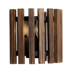 Varaluz 387W01MBW Matte Black,Medium Walnut Suratto 1-lt   Sconce - Matte Black/medium Walnut Image 3