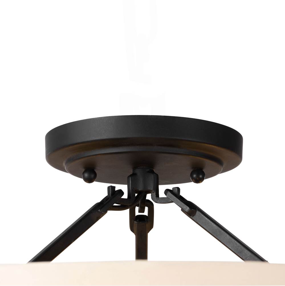 Varaluz 389S03MBHN Matte Black,Honey,Medium Oak Blonde Moment 3-lt   Semi-flush - Matte Black/honey/medium Oak Image 2