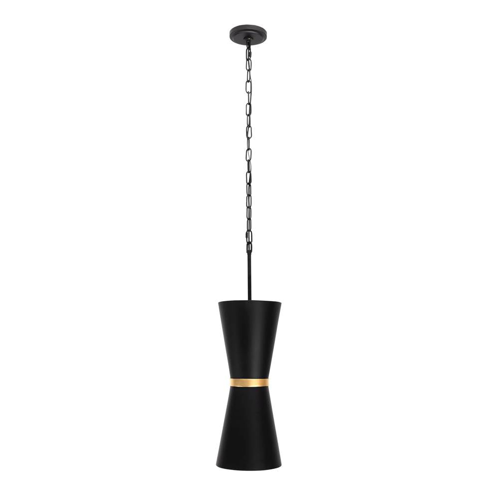 Varaluz Mad Hatter Mad Hatter 2-lt   Pendant - Matte Black/french Gold