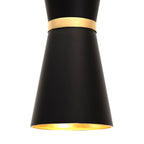 Varaluz 390P02MBFG Matte Black,French Gold Mad Hatter 2-lt   Pendant - Matte Black/french Gold Image 2