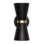 Varaluz Mad Hatter Mad Hatter 2-lt   Sconce - Matte Black/french Gold