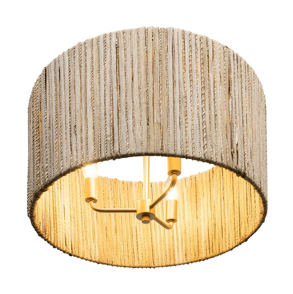 Varaluz Jacob S Ladder Jacob's Ladder 3-lt   Semi-flush - French Gold