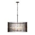 Varaluz 393P08MBFG Matte Black,French Gold Park Row 8-lt   Pendant - Matte Black/french Gold Image 1