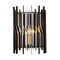 Varaluz 393W01MBFG Matte Black,French Gold Park Row 1-lt   Sconce - Matte Black/french Gold Image 1
