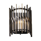Varaluz 393W01MBFG Matte Black,French Gold Park Row 1-lt   Sconce - Matte Black/french Gold Image 4