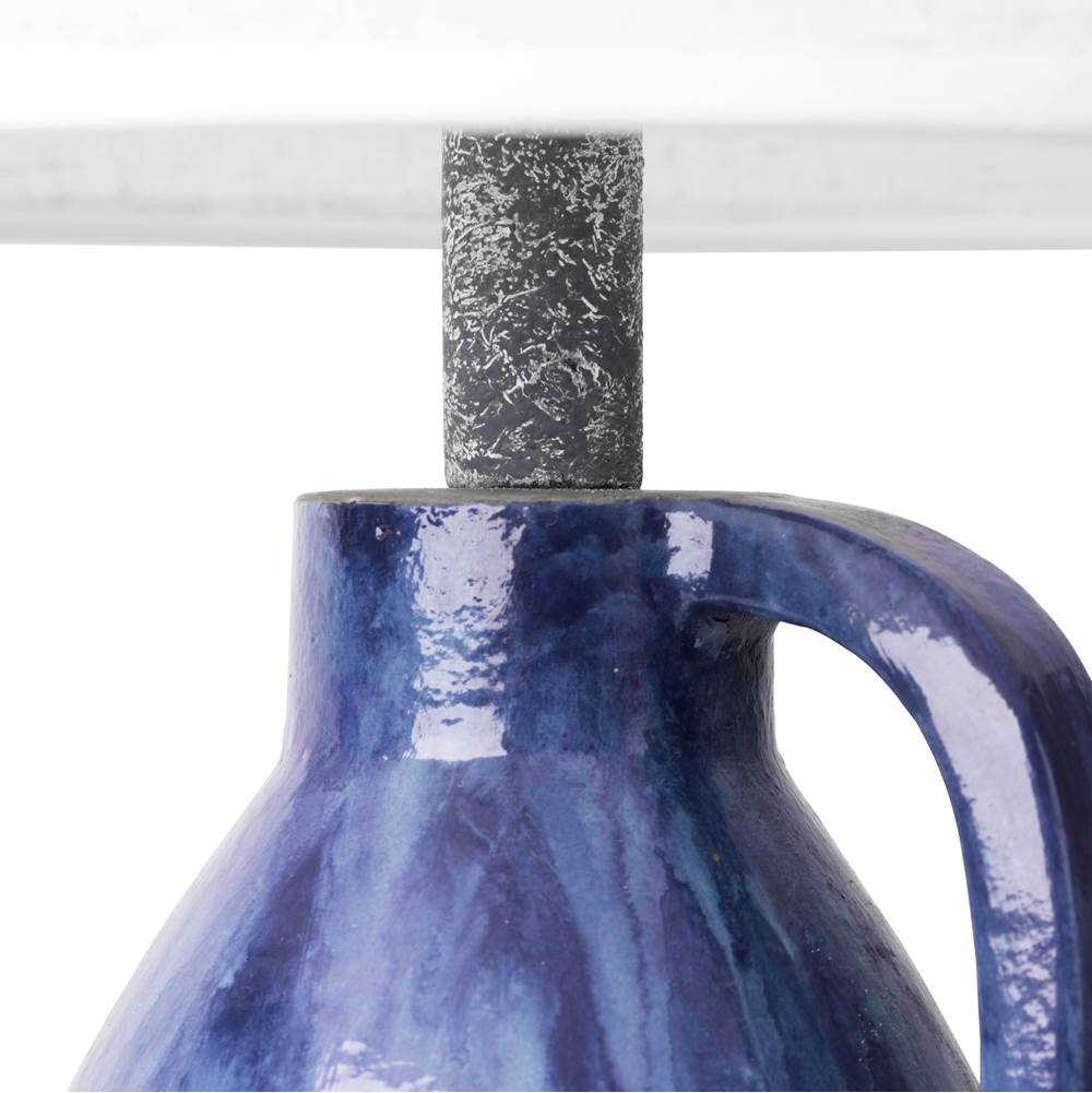 Varaluz 395T01AAYLU Apothecary Gray,Blue Lustro Avesta 1-lt Ceramic Table Lamp - Apothecary Gray/blue Lustro Image 2
