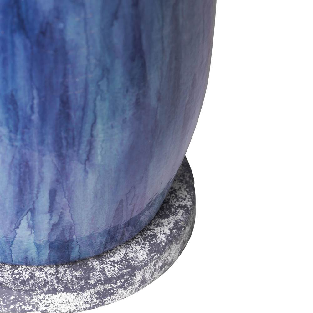 Varaluz 395T01BAYLU Apothecary Gray,Blue Lustro Avesta 1-lt Ceramic Table Lamp - Apothecary Gray/blue Lustro Image 2