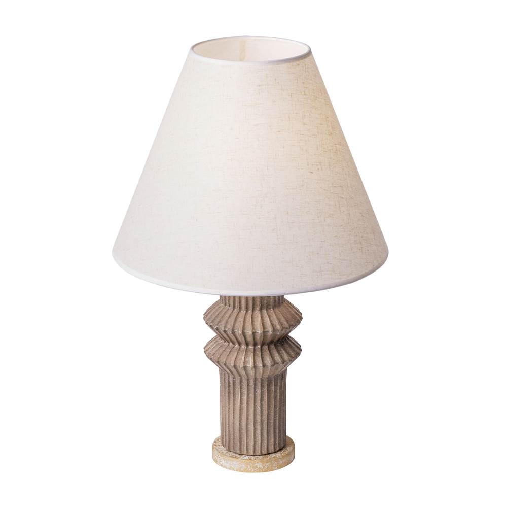 Varaluz Primea 1-lt Ceramic Table Lamp - Apothecary Gold/glazed Taupe