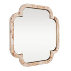 Varaluz Swiss 50x50 Wall Mirror - Poplar Burl/weathered Brass