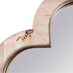 Varaluz 455MI50B Poplar Burl,Weathered Brass Swiss 50x50 Wall Mirror - Poplar Burl/weathered Brass Image 2