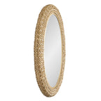 Varaluz 457MI24FGN French Gold,Natural Seagrass Athena 24x40 Oval Wall Mirror - French Gold/natural Seagrass Image 5