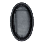 Varaluz 457MI24MBB Matte Black,Black Seagrass Athena 24x40 Oval Wall Mirror - Matte Black/black Seagrass Image 4