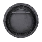 Varaluz 457MI30MBB Matte Black,Black Seagrass Athena 30-in Round Wall Mirror - Matte Black/black Seagrass Image 4