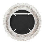 Varaluz 457MI30MWW Matte White,Whitewash Seagrass Athena 30-in Round Wall Mirror - Matte White/whitewash Seagrass Image 3