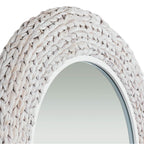 Varaluz 457MI30MWW Matte White,Whitewash Seagrass Athena 30-in Round Wall Mirror - Matte White/whitewash Seagrass Image 2