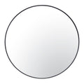 Varaluz 458MI30BL Black Tablet 30-in Round Wall Mirror - Black Image 1