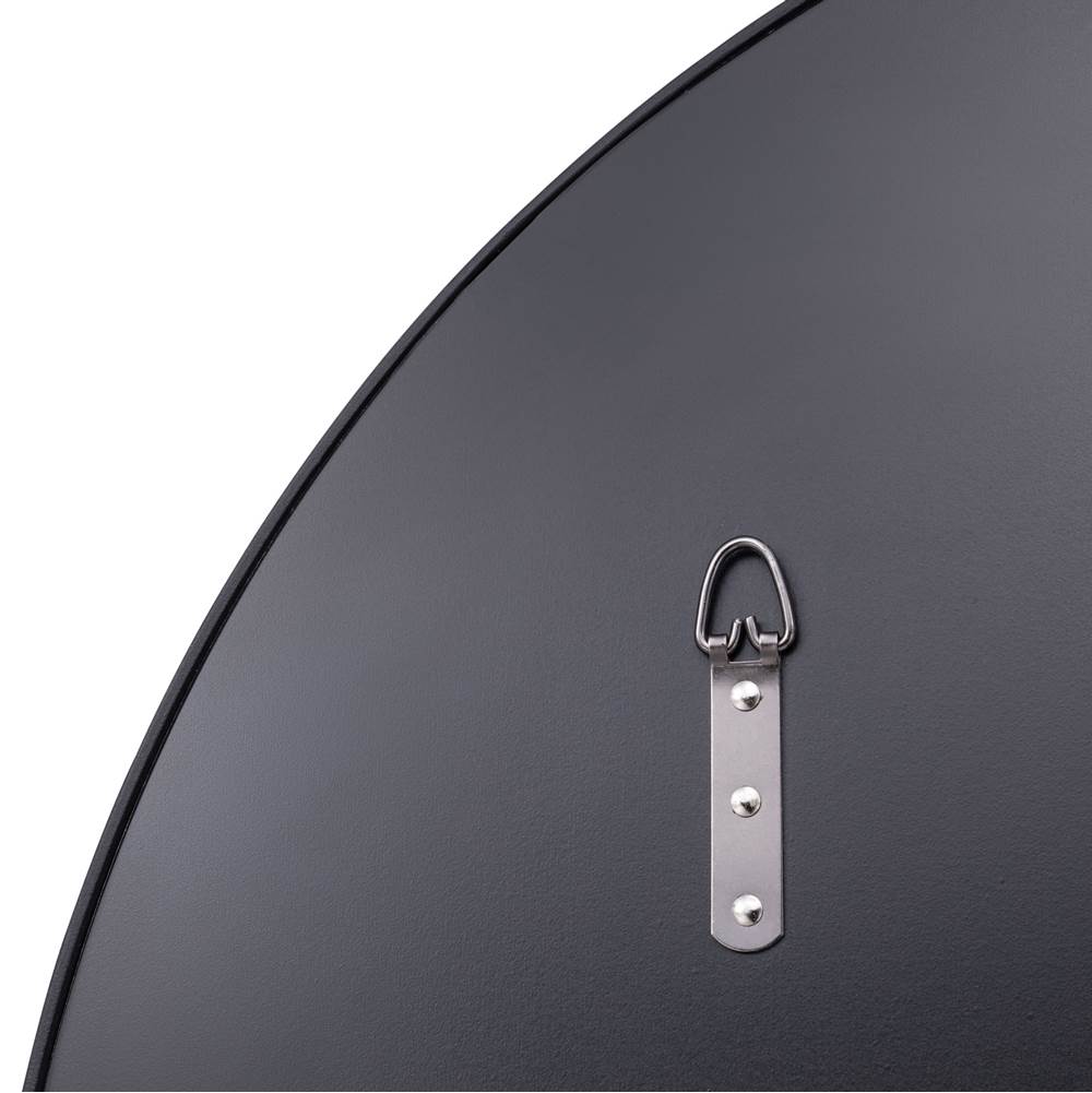 Varaluz 458MI30BL Black Tablet 30-in Round Wall Mirror - Black Image 2