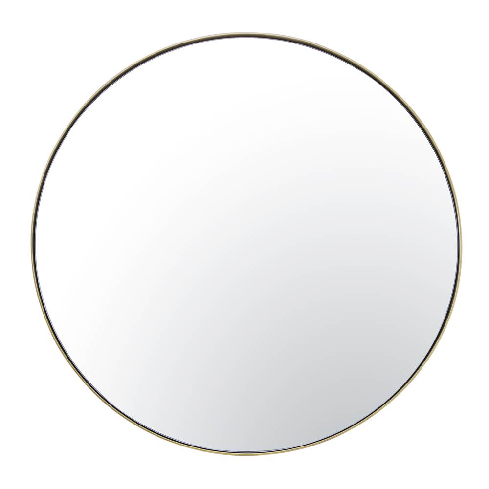 Varaluz 458MI30GO Gold Tablet 30-in Round Wall Mirror - Gold Image 1